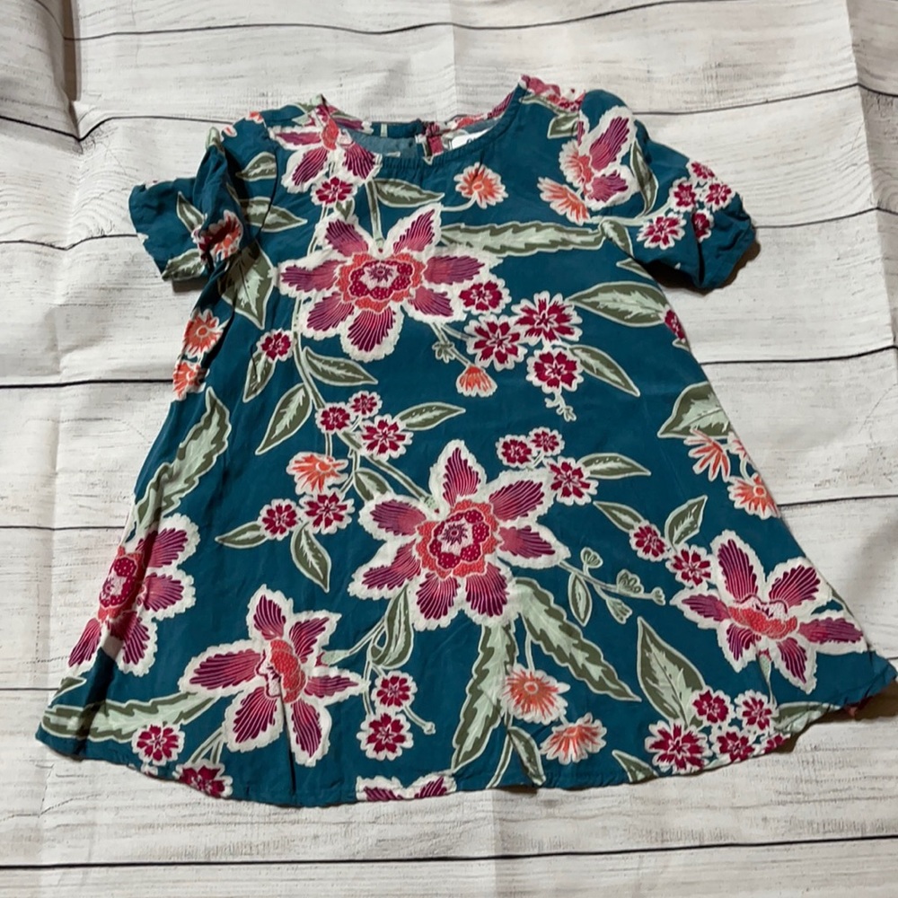 Old Navy Teal Floral Dress size 18-24M